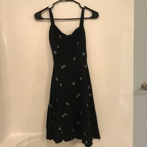 Cami sundress- black floral